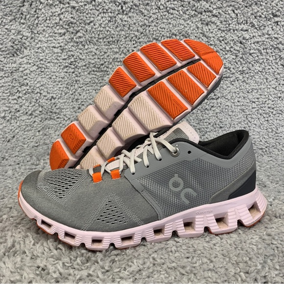 On Running Shoes - On Cloud X Swiss Engineering Running Shoes Sneakers Alloy Lily Womens Size 7.5